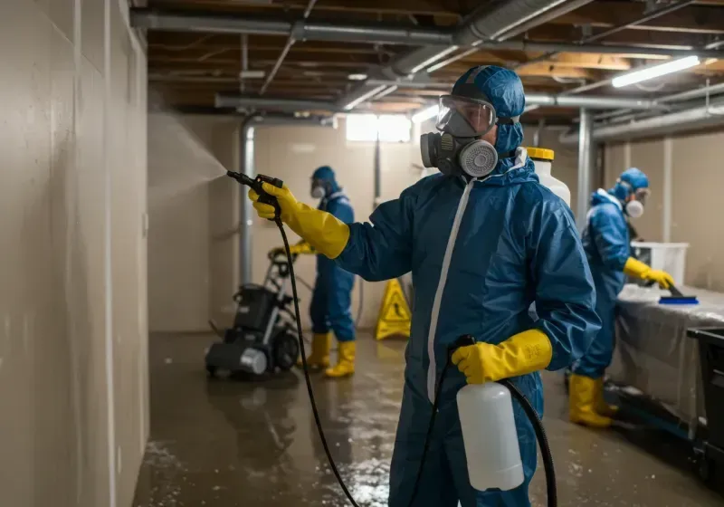 Basement Sanitization and Antimicrobial Treatment process in Balfour, NC